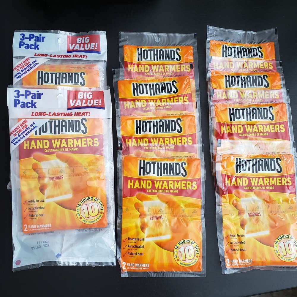 New HotHands Hand Warmers Packages (14 pairs 28 pieces)  (Best by 2028)